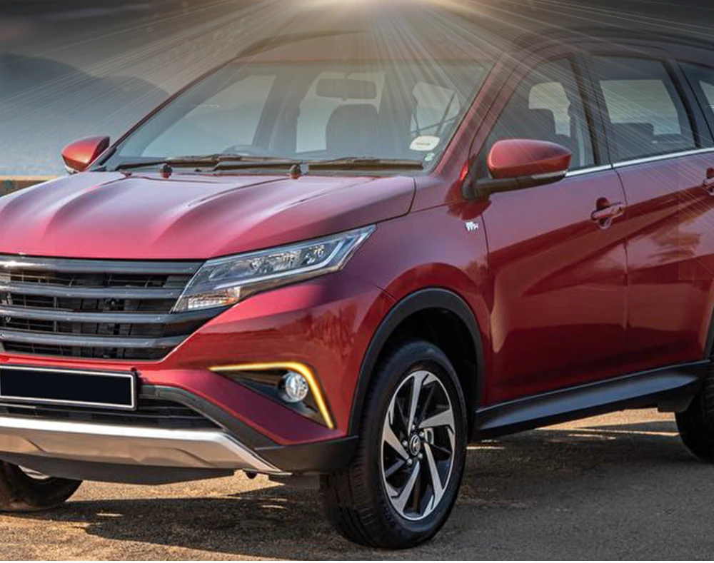 Автомобильный мигающий 1 пара для Toyota Rush Светодиодный дневной ходовой светильник автомобильные аксессуары водонепроницаемый 12 В DRL противотуманная фара украшение
