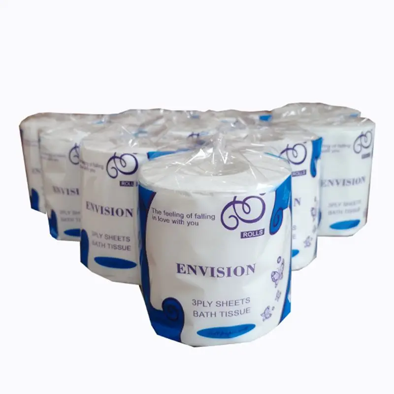 

10 Rolls Toilet Paper Bathroom Kitchen Household Living Room Tissue Party Supplies Disposable Practical 3-Layer Paper Toilet