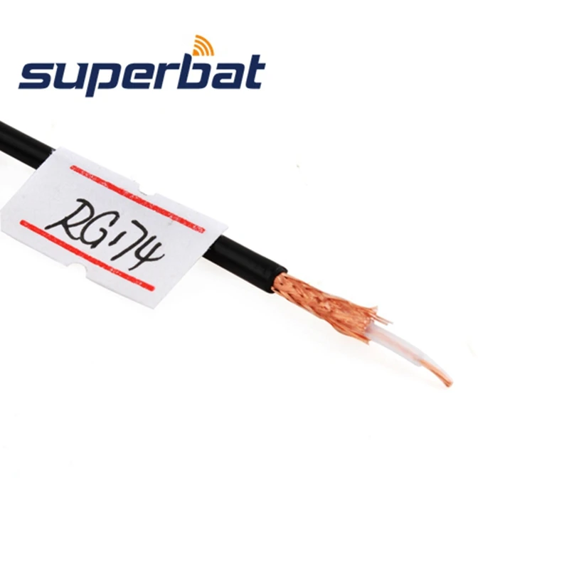 Superbat 15.24m RF 동축 케이블 어댑터, 커넥터 동축 케이블 M17/119-RG174 / 50 피트