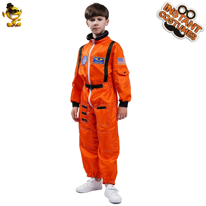 Astronaut Jumpsuit for Boy Space Suit Rompers Halloween Christmas Cosplay Child Astronaut Costume