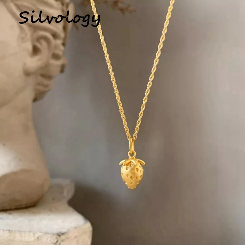 Серебряное ожерелье с кулоном Silvology из стерлингового серебра 925 пробы двойным