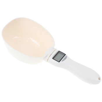 

Portable Removeable 800G/0.1G Pet Food Water Measuring Spoon Cup With Led Display Kitchen Scale Scoop Pet Feeding Supplies