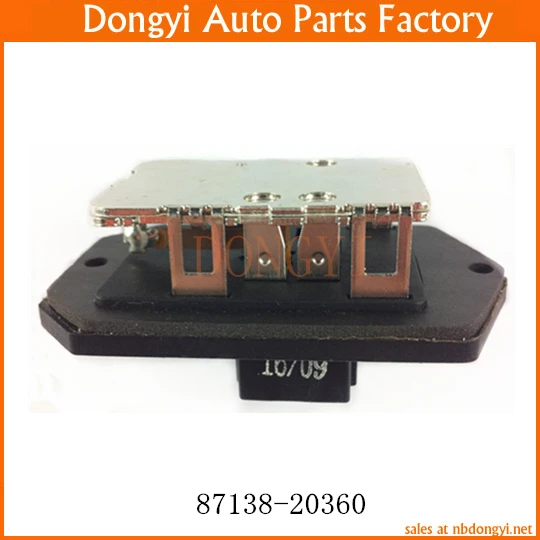 

Blower Motor Resistor Regulator OE NO. 87138-20360