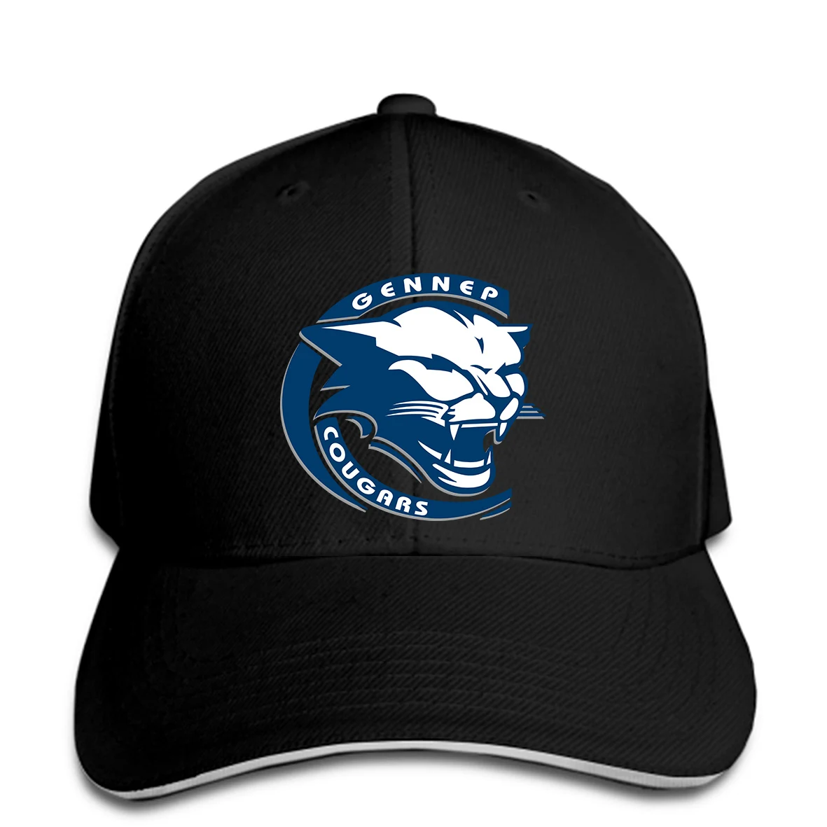 Мужская бейсбольная Кепка Cougar Clip Art Croatan High School с логотипом, Женская Бейсболка