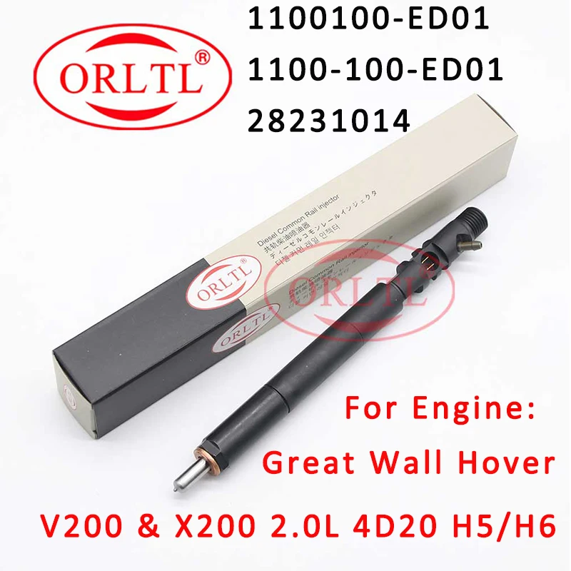 US $103.31 Common Rail Injector 1100100ED01 Diesel Nozzle ED01 New Auto Sprayer 28231014 For Great Wall Hover V200 X200 4D20 H5 And H6