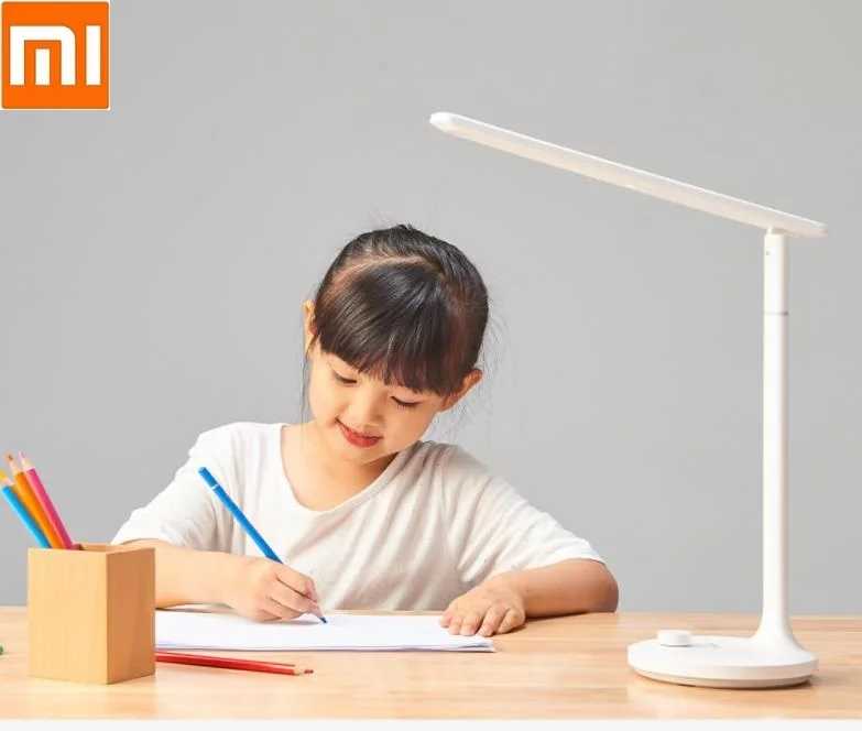 Xiaomi mijia светодиодный перезаряжаемый Настольный светильник, лампа для учебы, офисные настольные светильники, портативный прикроватный Ночной светильник, ручка затемнения