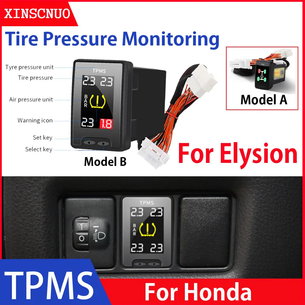 

Car Electronics OBD TPMS Tire Pressure Monitoring System For Honda Elysion 2012-2018 2019 security alarm system car modification