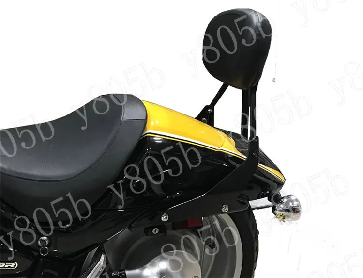 Матовый черный спинка Сисси Бар подушка накладка для SUZUKI BOULEVARD M109R VZR1800 2006