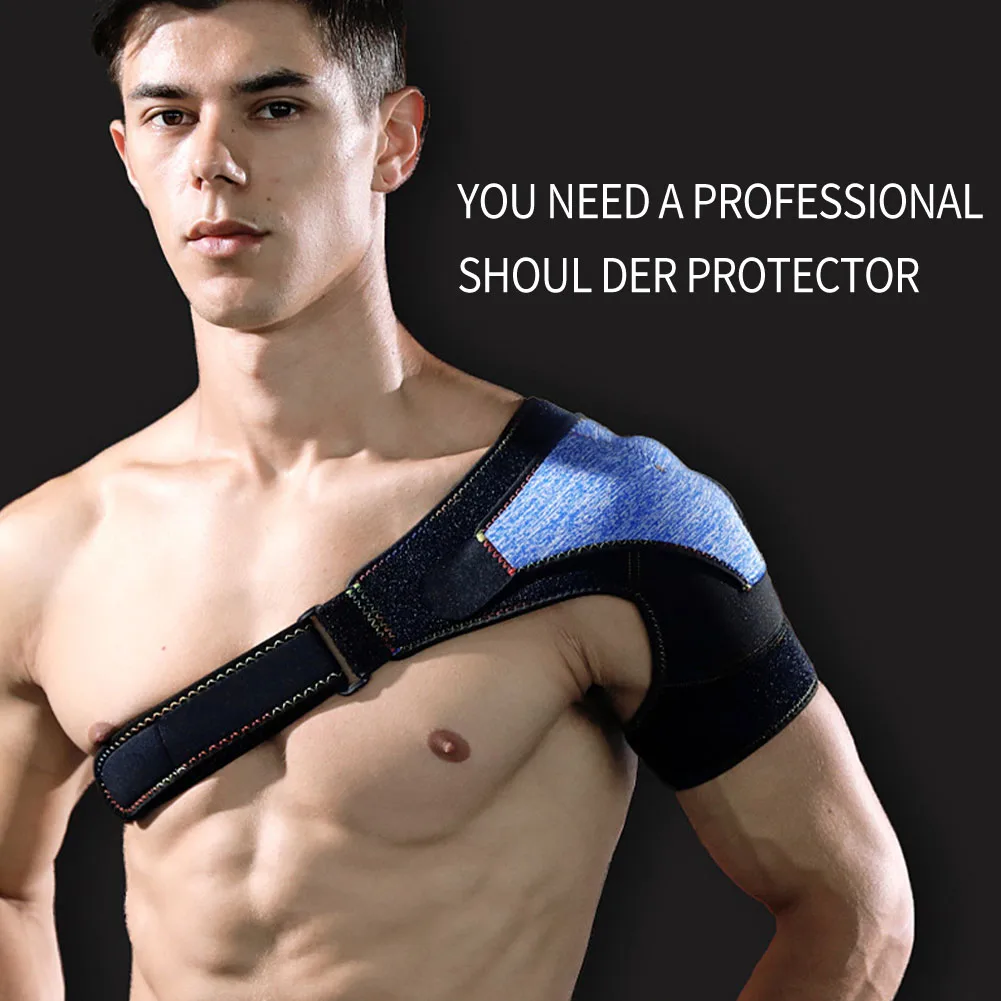 1pc Men Women Shoulder Brace Right Left Support Dislocated Joint Sprain Protective Orthotic Adjustable Rotator Cuff Soreness