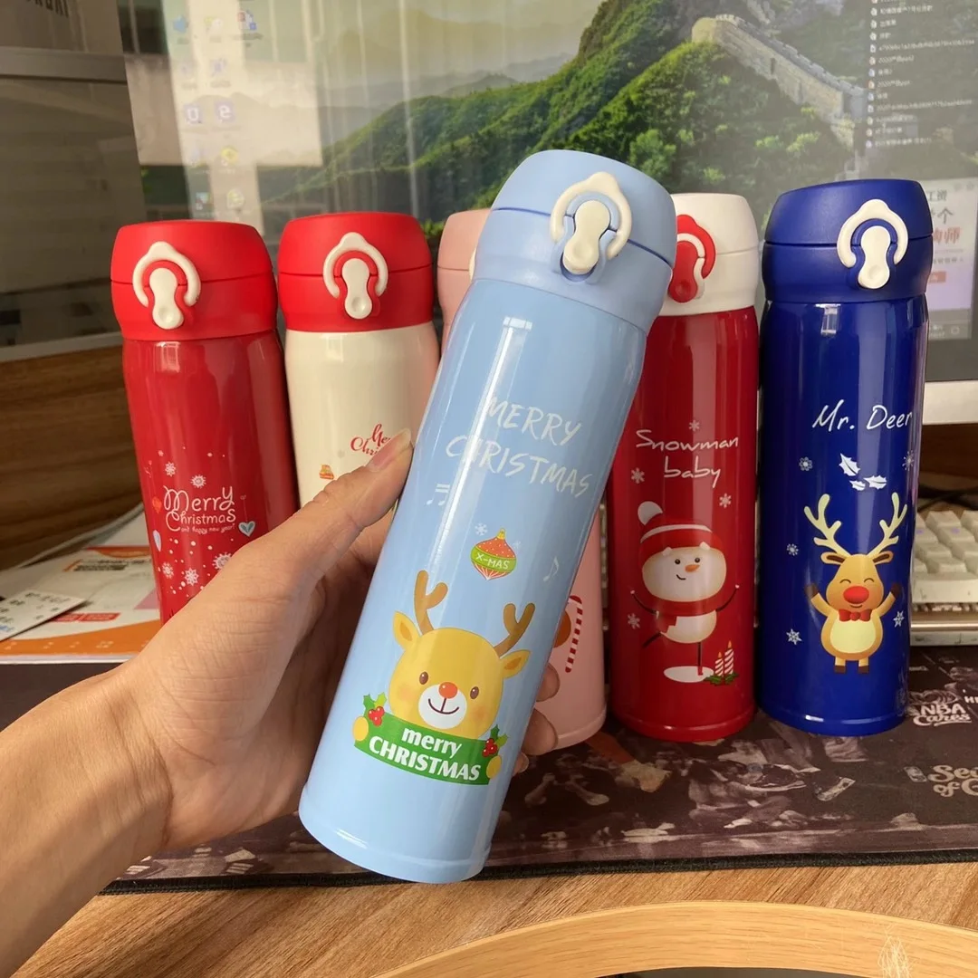 Christmas Thermos Cup Girls Water Cup Convenient Net Drinking Water Bottle  Creative Children's Student Gift Cup - China Christmas Cup and Christmas  price