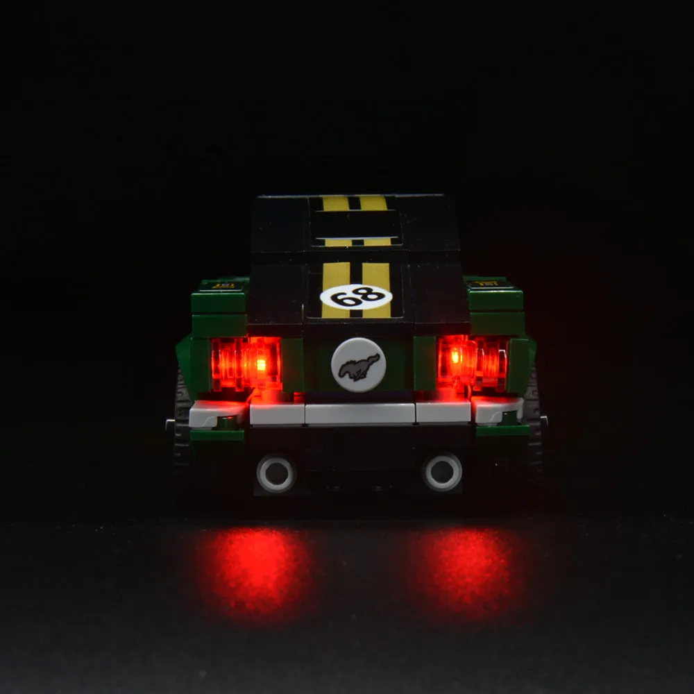 Led Licht Kit Für 75884 Geschwindigkeit Champions 1986 Mustang Blöcke Auto DIY Spielzeug Set (Nicht Enthalten Bausteine) – Detail 4