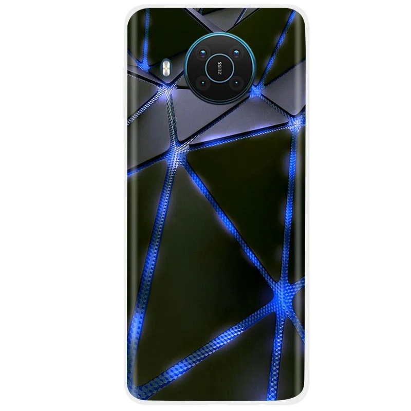 Soft Phone Case For Nokia X10 Case Cute Silicone Case For Nokia X10 TA-1350 TA-1332 Soft Case For NokiaX10 X 10 Coque Fundas neck pouch for phone