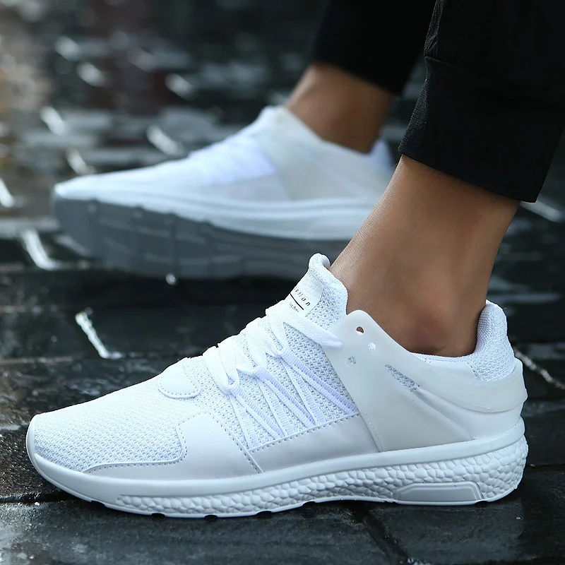 New Cheap Elastic Sport Sneakers Shoes Men's Running Shoes Soft Sneakers Comfortable Athletic Footwear Zapatillas Running Hombre