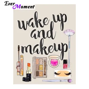 

Ever Moment Diamond Painting Wake Up Make Up Cosmetic Hobby 5D DIY Diamond Embroidery Full Square Drill Rhinestone 3F2076