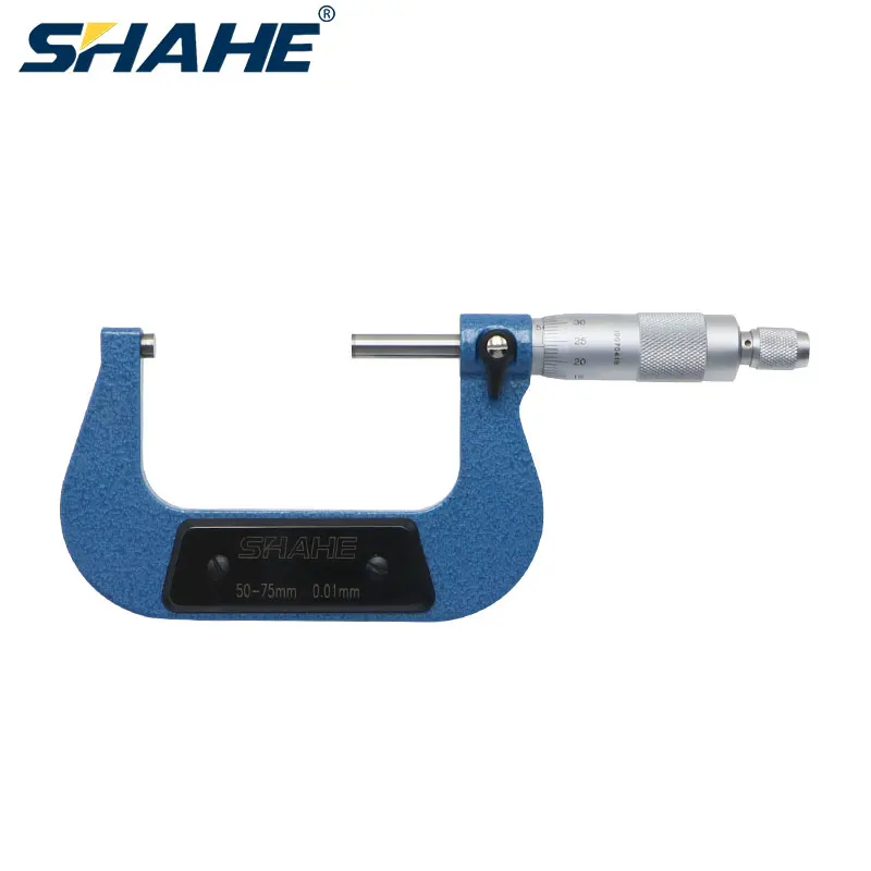 Прибор для измерения микрометра shahe 0 01 мм 50 75 мм|outside micrometer|micrometer outsidemicrometer 50-75mm |