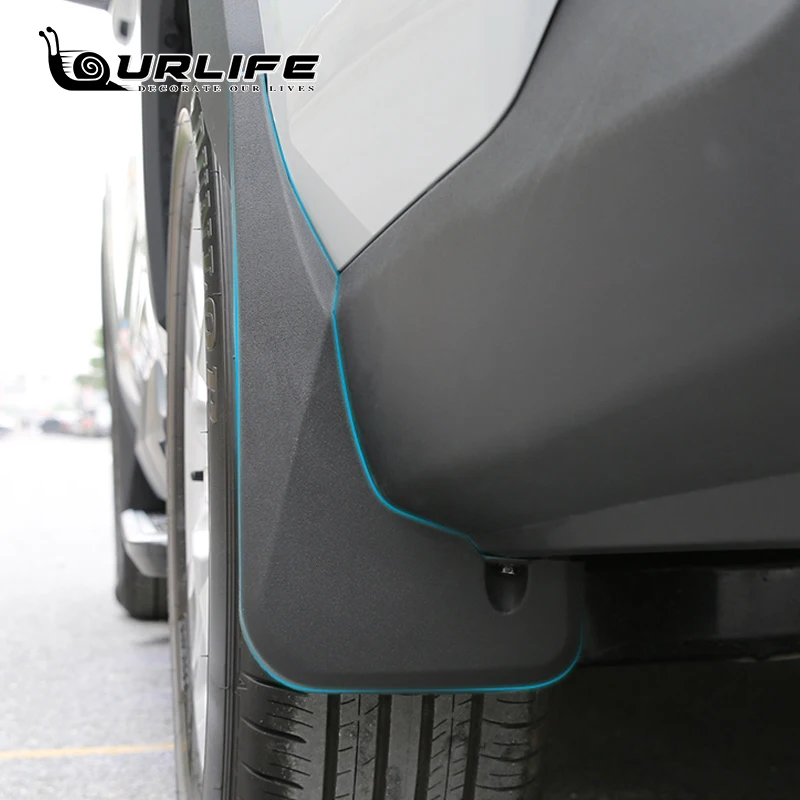 4pcs For Toyota RAV4 2019-2021 Plastic Mud Flaps Mudguard Fenders