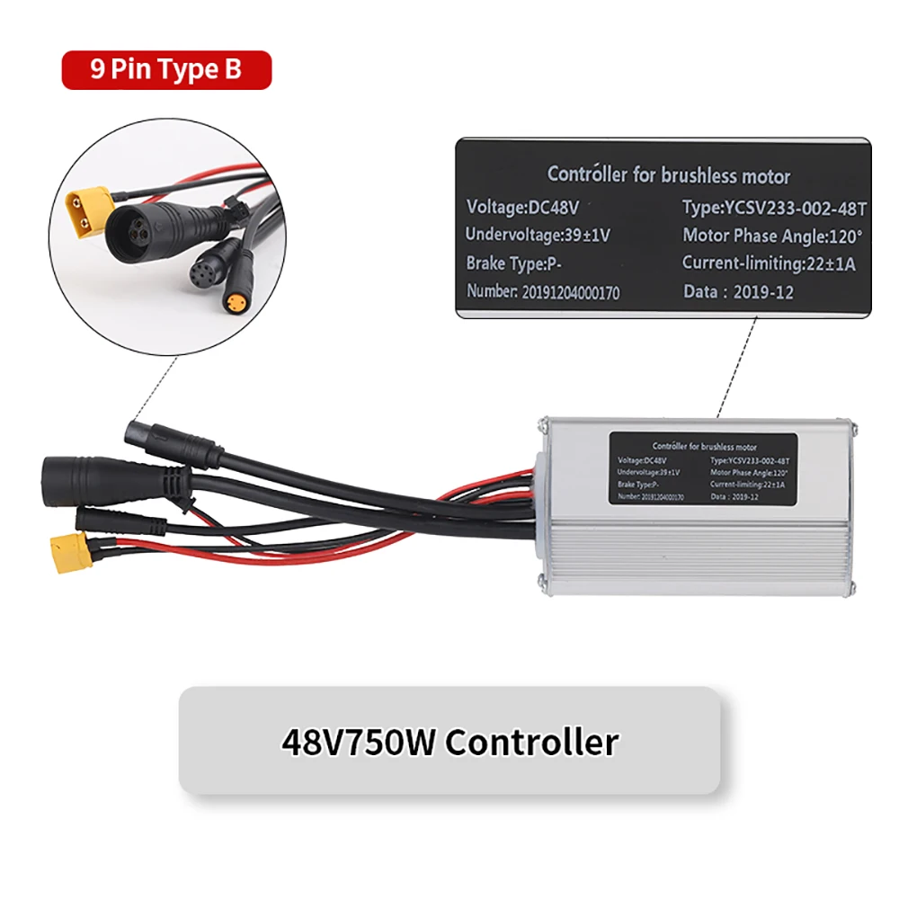 Electric Bicycle Hub Motor Controller For Bafang 36V 48V 250W 350W 500W