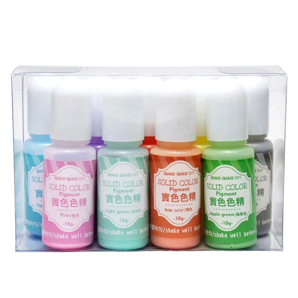 9pcs Portable Jewelry Making Liquid Pigment Handwork Paint Non Toxic Crafts Coloring Dye Home Decoration Art DIY UV Resin