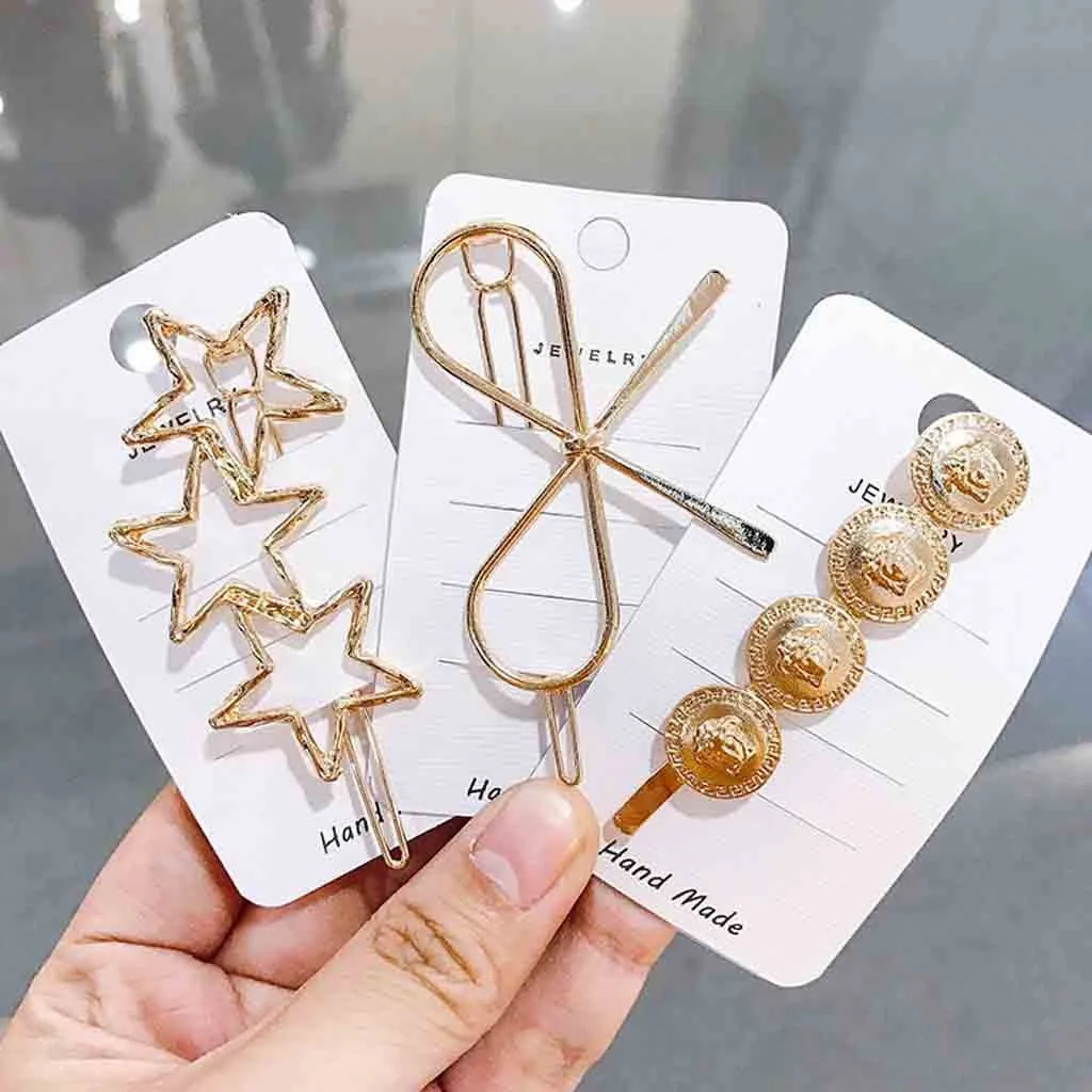 

scrunchy Fashion Set Women's Hair Slide Clips Snap Barrette Hairpin Pins Hair Accessories diademas para el pelo muj