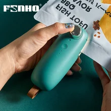 FUNHO 2 in 1 USB Charger Sealer Mini Portable Handheld Magnetic Packaging Machine 3 Mode Fresh For Snacks Plastic Sealing Bag F3 Kitchen Appliances