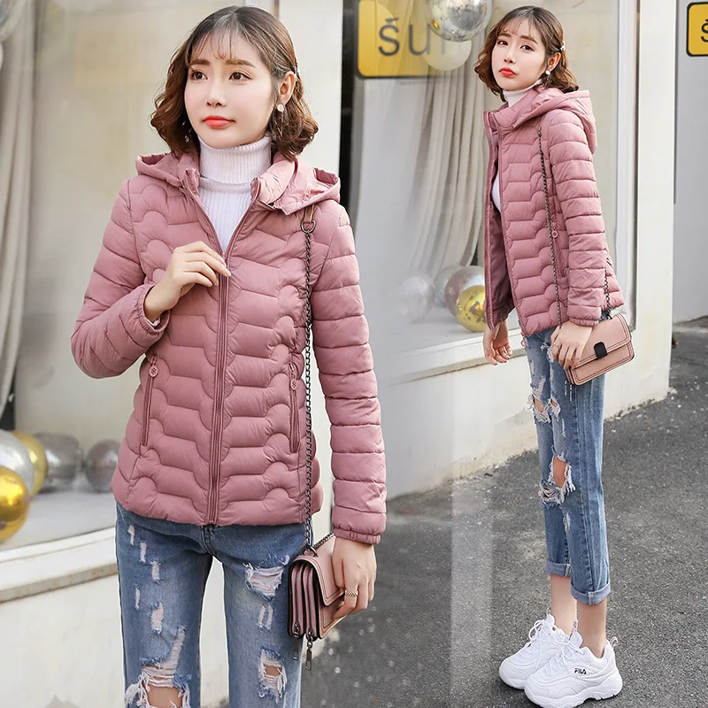 

Autumn & Winter New Style Women's Autumn Cotton-padded Clothes Women's Korean-style Slim Fit Short Hooded down Cotton Coat Stude