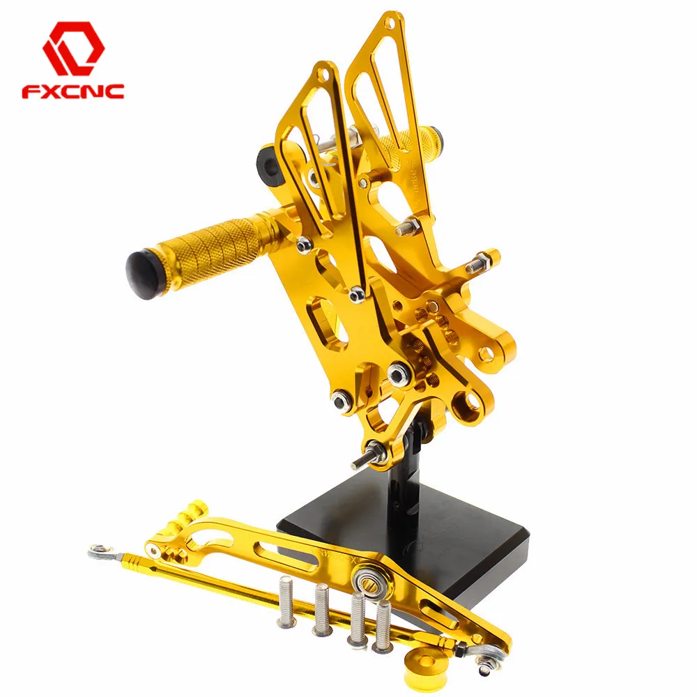 CNC Алюминиевый Регулируемый мотоцикл Rearset задний Набор Подножки педаль Подножка для YAMAHA R6 YZF R6 2006- 14 13 12 11