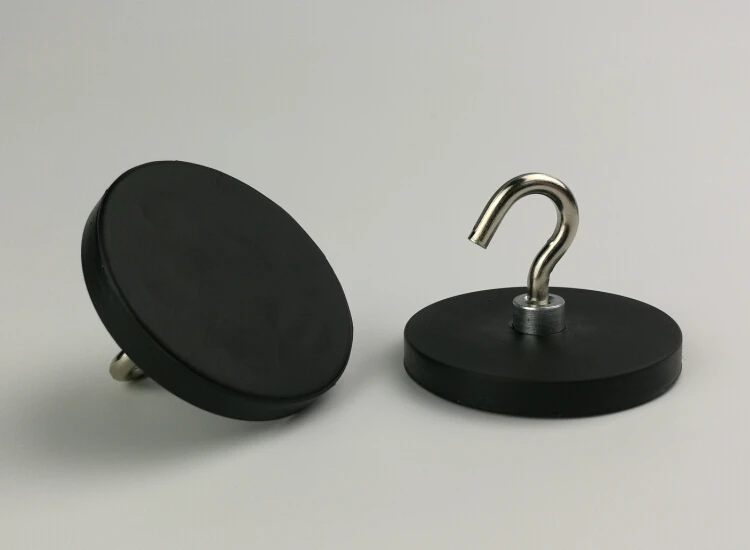 6 шт. D43mm сильный привлекательный магнитный крючок пальто Розничная демонстрационный стенд полка вывеска крепления неодимовые магниты с резиновой