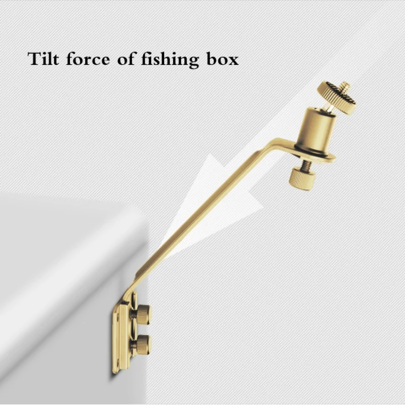 Fishing Box Mount For Light Lightweight Adjustable Aluminum Alloy Lamp Holder Bracket Fishing Case Lighting Accessories