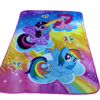

Cartoon my little pony Coral Fleece Plush unicorn kids Blankets on Bed/Sofa Sleeping Cover Bedding Throws Bedsheet for Girl gift
