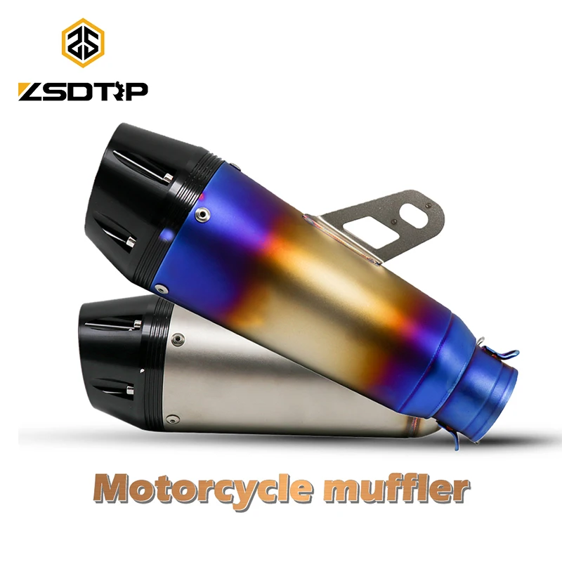 ZSDTRP мотоцикл Akrapovic скольжения на выхлопные трубы для большинства мотоциклов R1 cb600f ZX6R nmax155 cbr1000rr спортивные моторы ATV