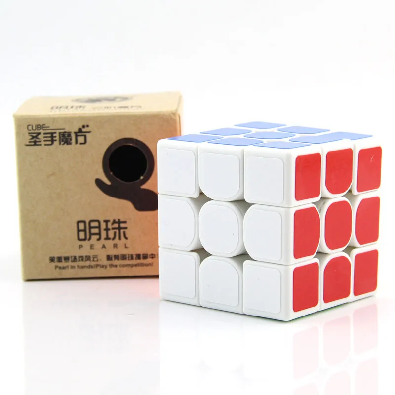 

Kathrine Pearl Three Layer White Profession Racing Game Toy Children'S Educational Early Childhood Rubik's Cube 3-Order Wholesal