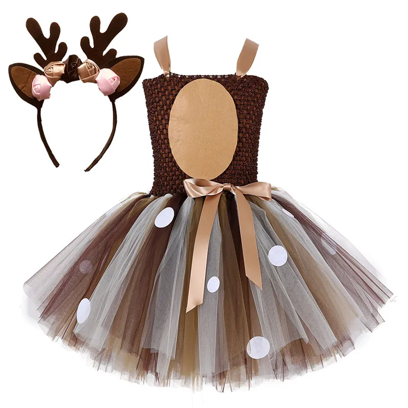 Платье-пачка принцессы в европейском и американском стиле детское платье ручной работы из сетчатой ткани рождественское платье для девочек с обручами для волос - Цвет: with headband