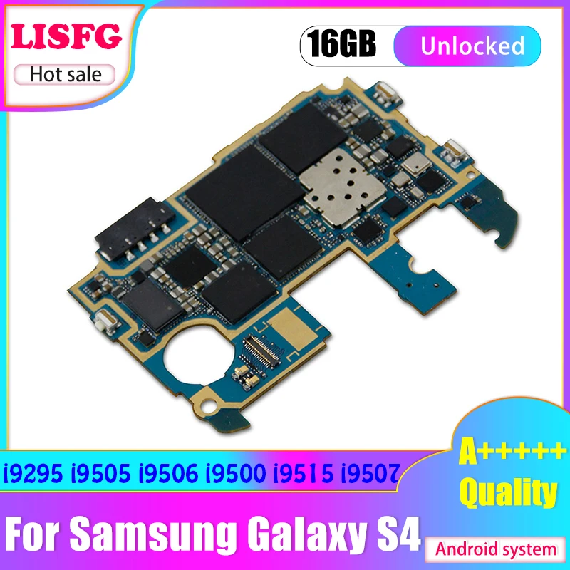 100% разблокированная материнская плата для Samsung Galaxy S4 i9507 i9505 i9506 i9500 i9515 i9295 16 ГБ с