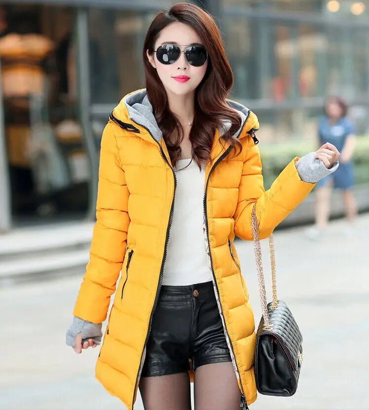 Зимняя женская стеганая куртка Синяя Женская верхняя одежда утепленная