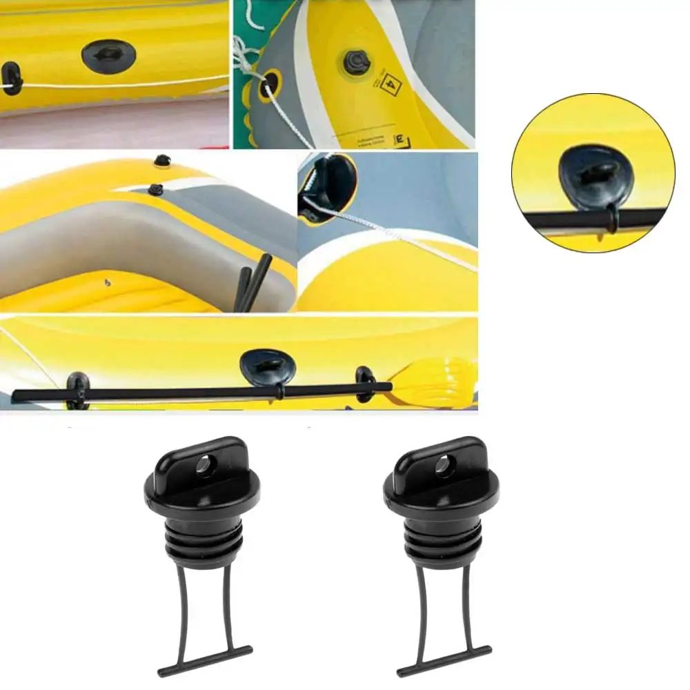 4 Pieces Kayak Drain Plug Kit Thread Bung Replacement for Kayak Canoe Boat Fishing Raft Dinghy Accessories