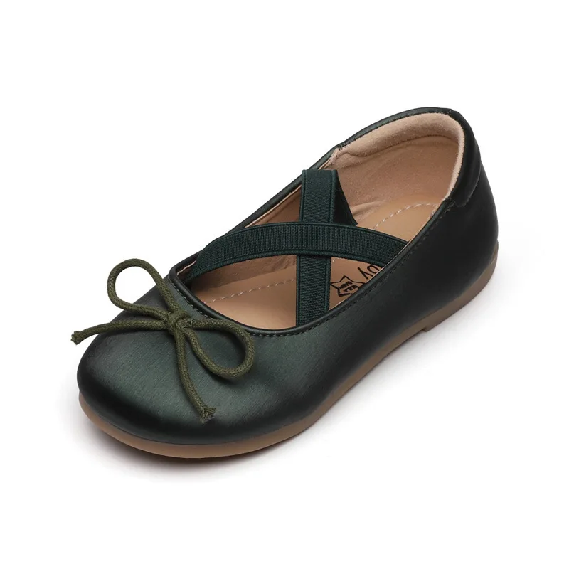 

2020 Spring Kid's Shoes Women's Shoes Casuals Elastic band Solid Shallow Round Toe Sweet Flat Heels Non-slip FL2020-67