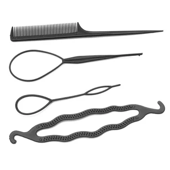 Billig Professionelle Salon Anti-statische Friseur Haar Schneiden Kunststoff Kamm Werkzeug Schwarz