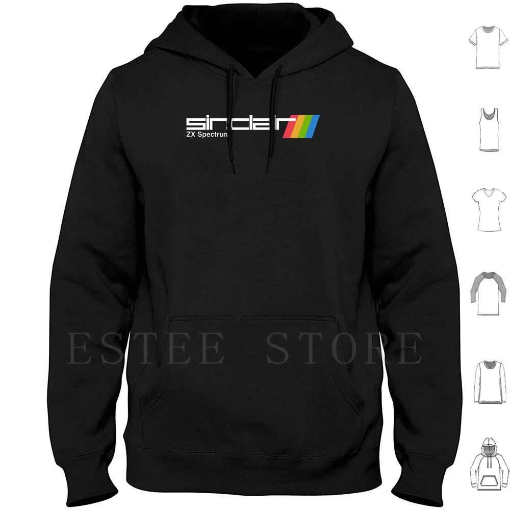 Zx Spectrum Hoodies Manica Lunga Zx Spectrum 8 Bit Retrogaming Retrogamer Retrò