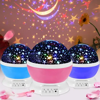 

Novelty Luminous Toys Romantic Starry Sky LED Night Light Projector Battery USB Night Light Creative Birthday Toys For Children
