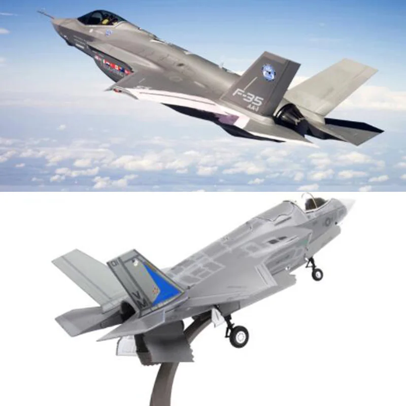 Модель истребителя F35, модель американского флота США, модель 1/72 года, художественная модель самолета, игрушки для взрослых и детей, подарок для показа коллекции
