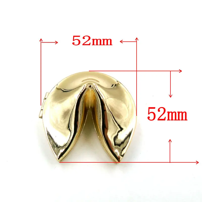 gold Zamak Lucky box Фортуна печенье металлическая коробка для бижутерии шкатулка для украшений, из сплава свадебные подарки коробка sourvenir корпоративный подарок бесплатно - Цвет: gold