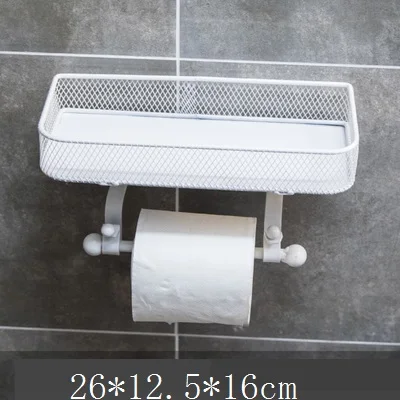 No paper towel Многофункциональный стеллаж для хранения железа ремесло настенная подвесная коробка из ткани рулон бумаги держатель полотенец украшение дома настенные украшения R3141 - Цвет: No paper towel