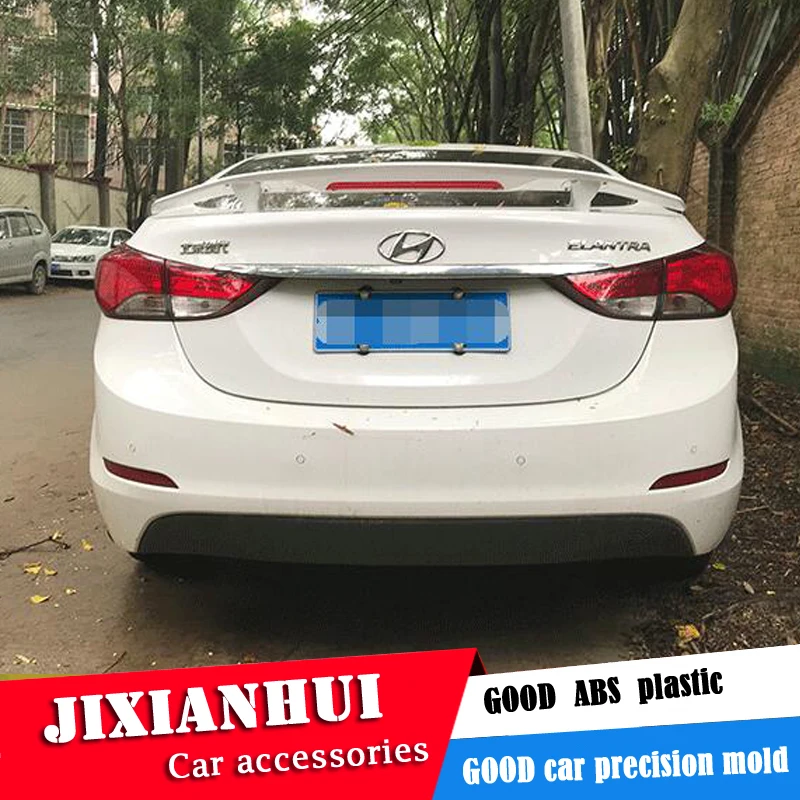 For Hyundai Elantra Spoiler 2012-2016 TF LED LIGHT ABS plastic Material Car Rear Wing Color | Автомобили и мотоциклы