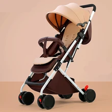 Портативная детская коляска, может лежать, детская коляска, ультра светильник, коляска с зонтиком, складная простая коляска