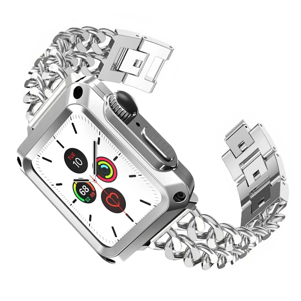 Apple Watch 6 SE 5 4 3 2 1 ̽ + ݼ  ȣ Ŀ iwatch ø   ʸ 44mm 42mm 40mm 38mm ո Ʈ