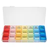 Weekly Pill Box Organizer For 7 Day Morning Noon Night Medicine Box Dispenser Splitter Pill Container ► Photo 2/6