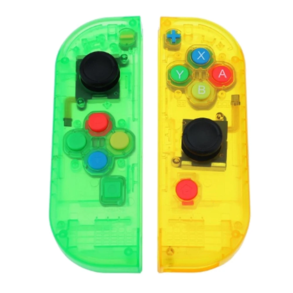 YuXi корпус, чехол для kingd переключатель, контроллер NS Joy-Con, прозрачный разноцветный сменный защитный чехол s - Цвет: TS