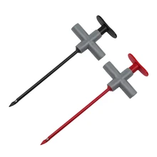 2 шт. автомобильный испытательный зонд для ремонта, PA поверхность, напряжение 1000 В, 10A ток, черный и красный каждый 1