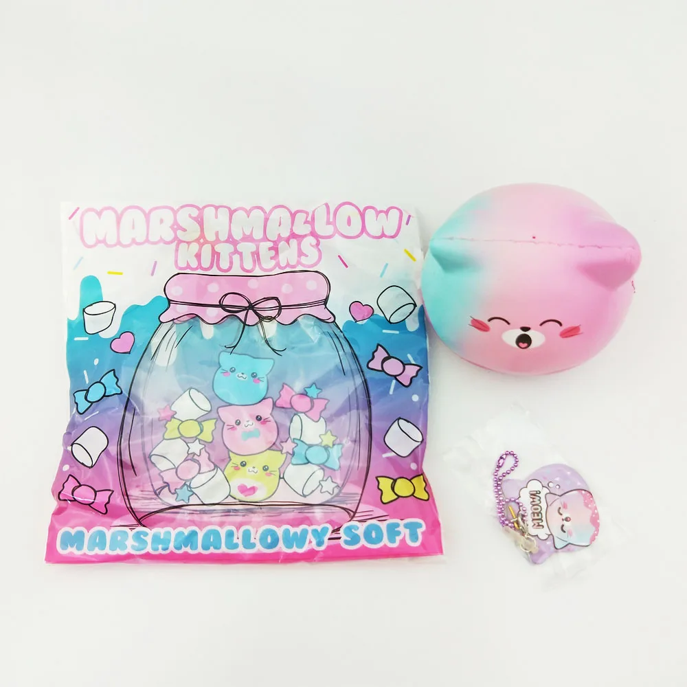 Punimaru Squishy Color KT head Scent cute Very slow slow rebound Christmas Gift For Children Kid Toy