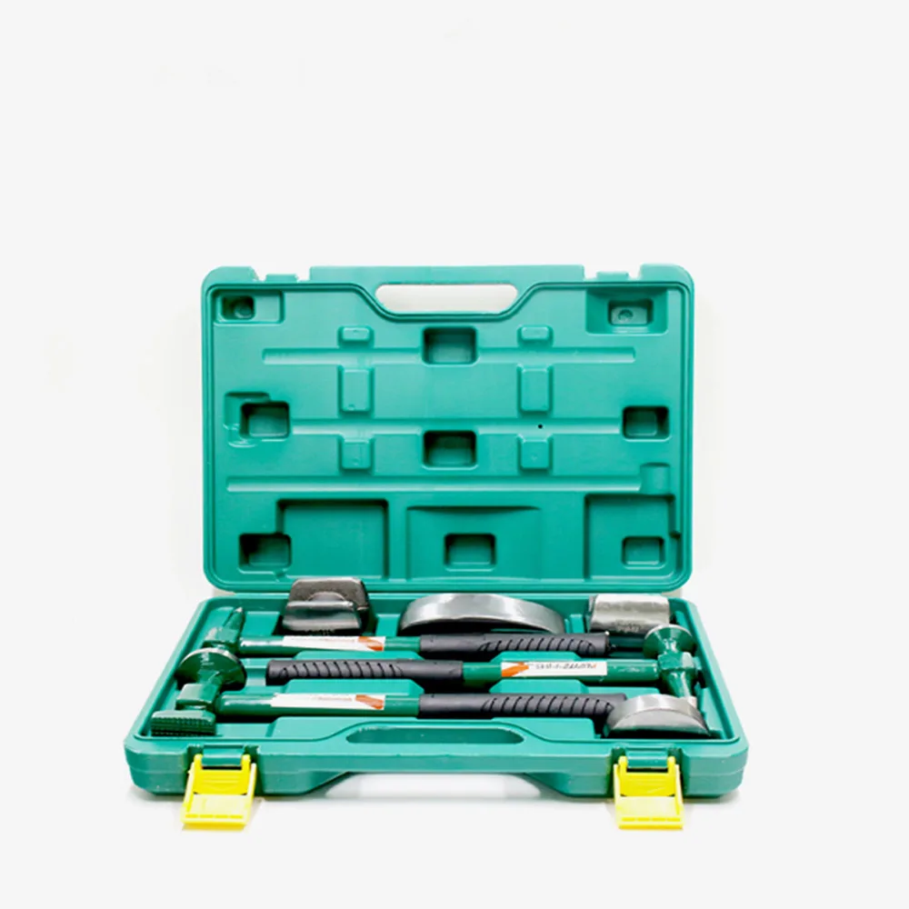 Goodele 7Pcs General Household Car AUTO Repair Tool Kit Professional Automotive Sheet Metal Repair Tools With Lining Iron Hammer